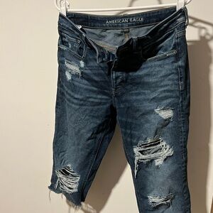 American Eagle Outfitters Distressed Blue Jeans